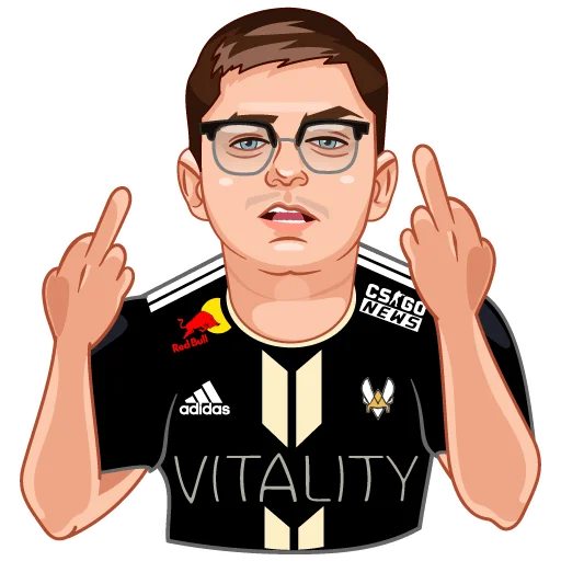 🖕 Стикер «Стикеры (CS GO NEWS)» для Telegram