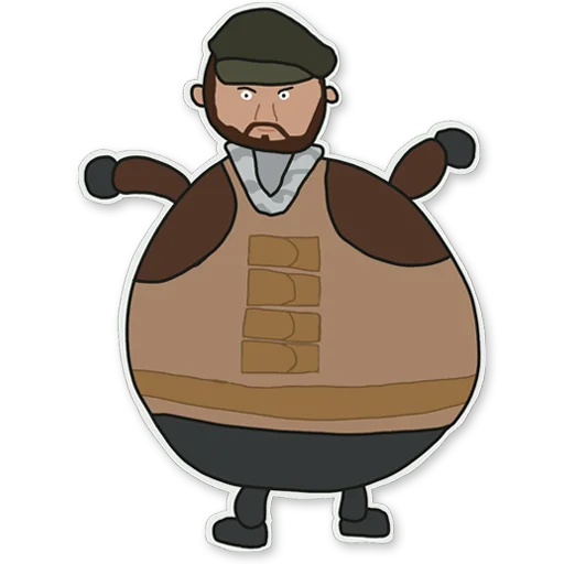 Стикерпак Poorly Drawn CSGO для Telegram