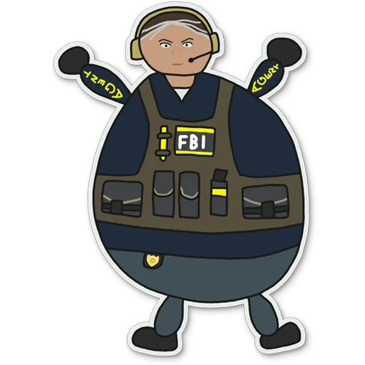👮‍♀️ Стикер «Poorly Drawn CSGO» для Telegram