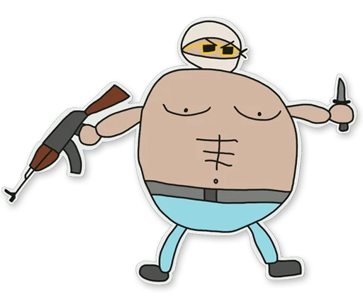 👳 Стикер «Poorly Drawn CSGO» для Telegram