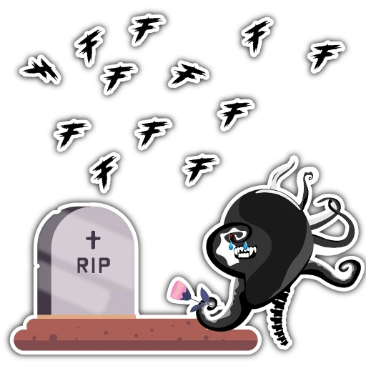 ⚰️ Стикер «Страшный Няха» для Telegram