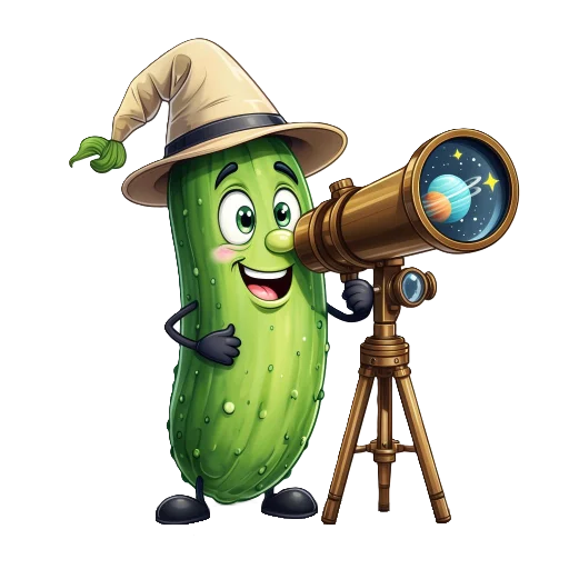 🔭 Стикер «cucumber team» для Telegram