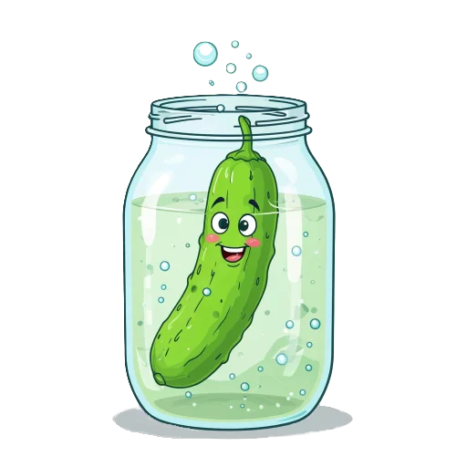 🥒 Стикер «cucumber team» для Telegram