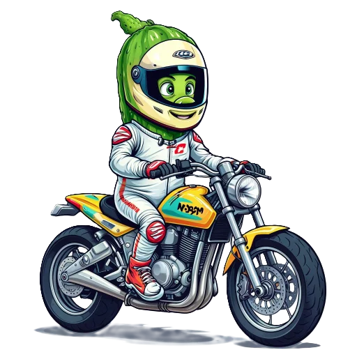 🏍 Стикер «cucumber team» для Telegram