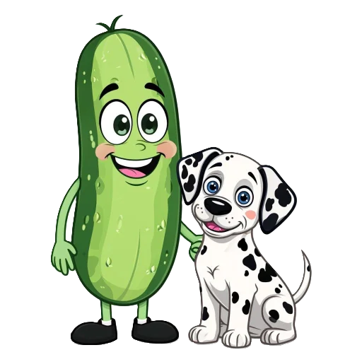 🐕 Стикер «cucumber team» для Telegram