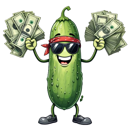 💸 Стикер «cucumber team» для Telegram