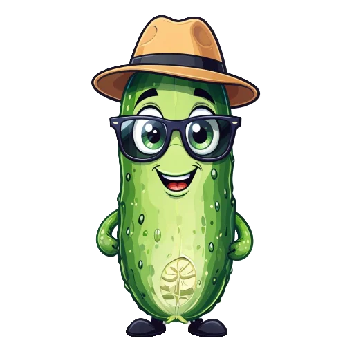 🤓 Стикер «cucumber team» для Telegram
