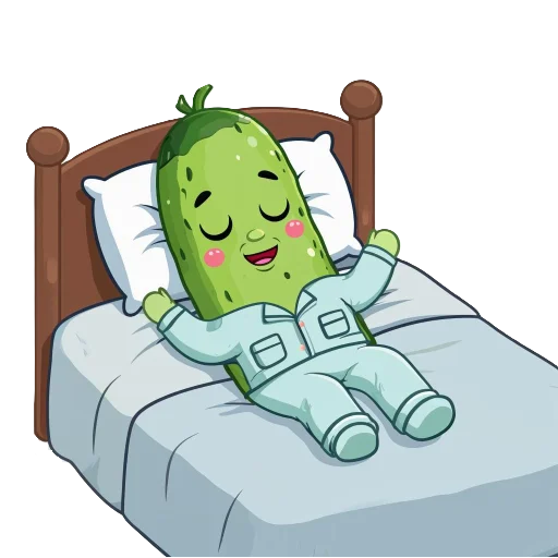 💤 Стикер «cucumber team» для Telegram