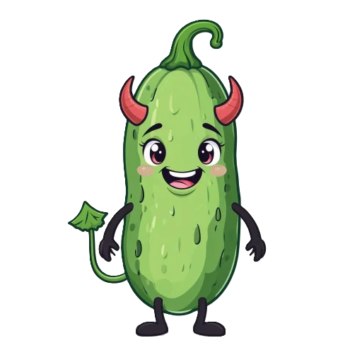 😈 Стикер «cucumber team» для Telegram