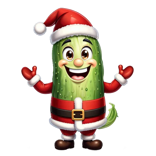🧑‍🎄 Стикер «cucumber team» для Telegram