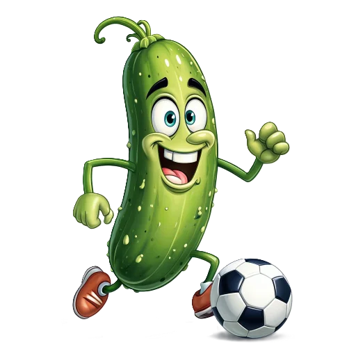 ⚽ Стикер «cucumber team» для Telegram