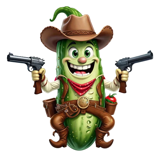 🤠 Стикер «cucumber team» для Telegram