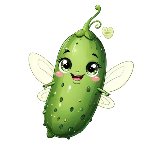 🧚 Стикер «cucumber team» для Telegram