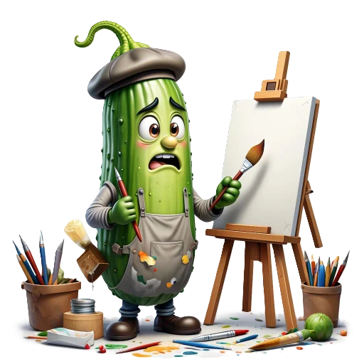 🧑‍🎨 Стикер «cucumber team» для Telegram