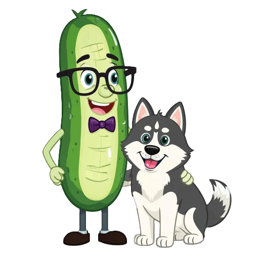 🐺 Стикер «cucumber team» для Telegram