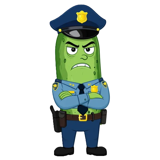 👮 Стикер «cucumber team» для Telegram
