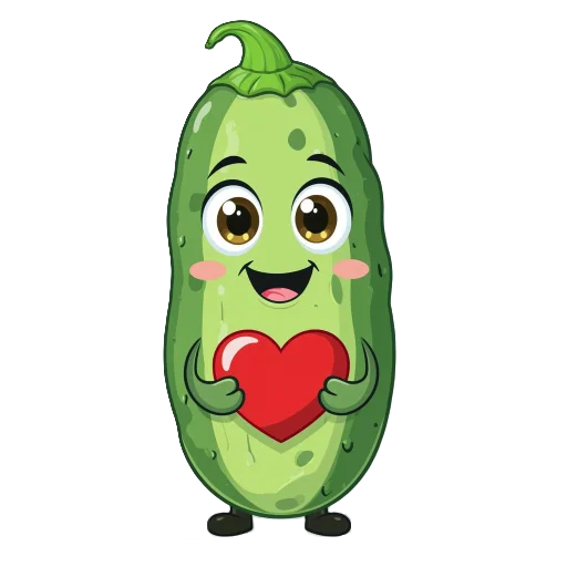 ❤️ Стикер «cucumber team» для Telegram