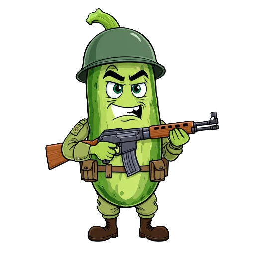 💂 Стикер «cucumber team» для Telegram