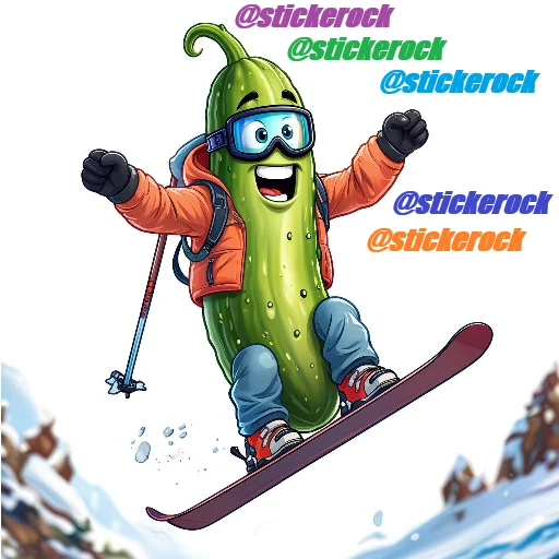 🚠 Стикер «cucumber team» для Telegram