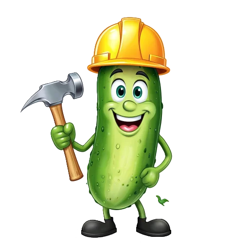 👷 Стикер «cucumber team» для Telegram