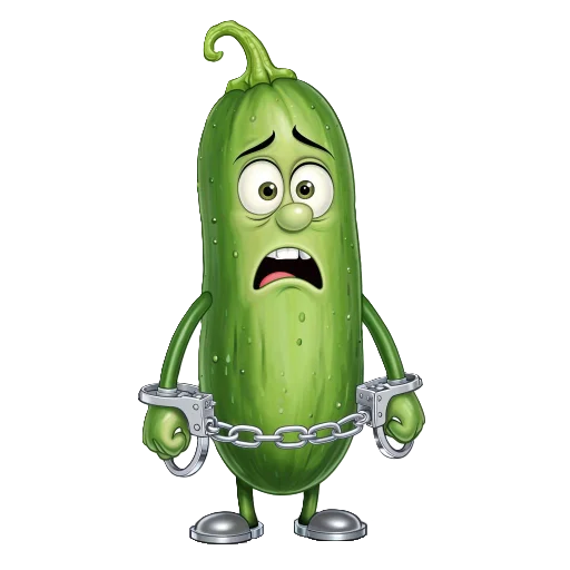 😵 Стикер «cucumber team» для Telegram