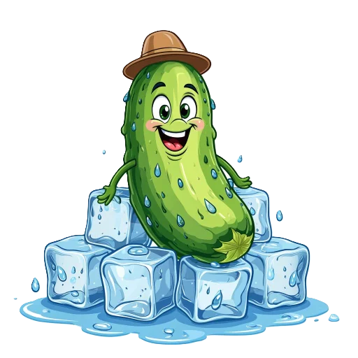 🥶 Стикер «cucumber team» для Telegram