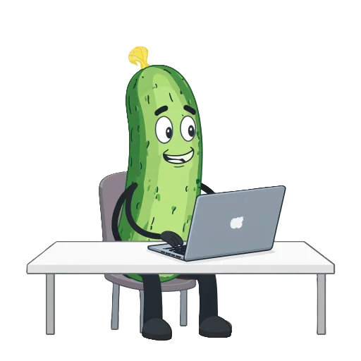 💻 Стикер «cucumber team» для Telegram