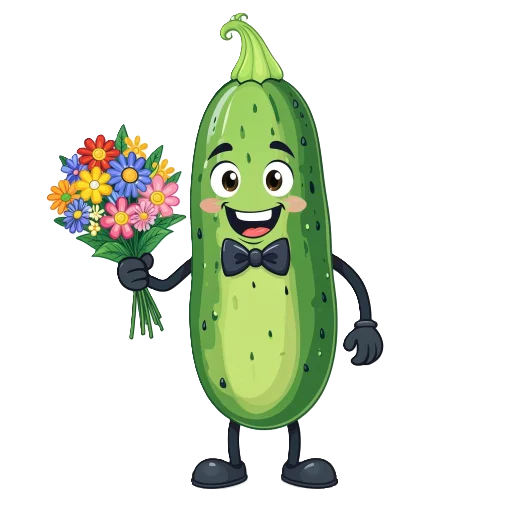 💐 Стикер «cucumber team» для Telegram