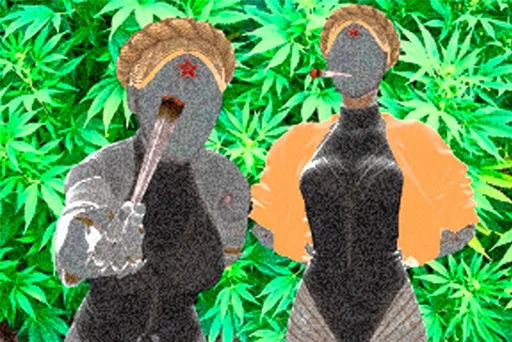 🌿 Стикер «Weed Cult» для Telegram