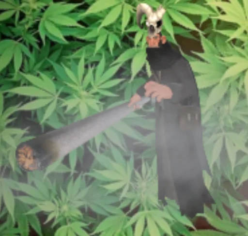 🌿 Стикер «Weed Cult» для Telegram