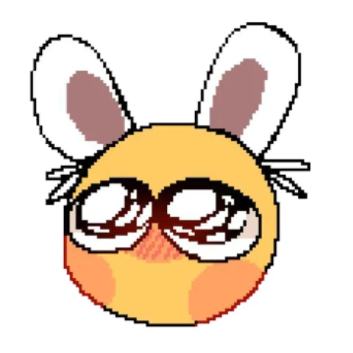 🐰 Стикер «𝚌𝚞𝚛𝚜𝚎𝚍 𝚎𝚖𝚘𝚓𝚒𝚜» для Telegram