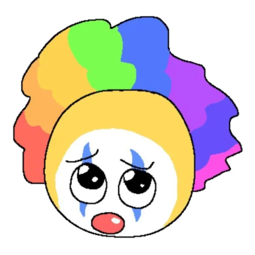🤡 Стикер «𝚌𝚞𝚛𝚜𝚎𝚍 𝚎𝚖𝚘𝚓𝚒𝚜» для Telegram