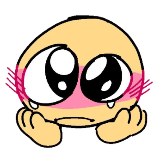 🥺 Стикер «𝚌𝚞𝚛𝚜𝚎𝚍 𝚎𝚖𝚘𝚓𝚒𝚜» для Telegram