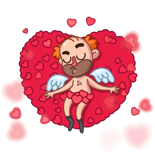 ❤️ Эмодзи «Cupid» для Telegram