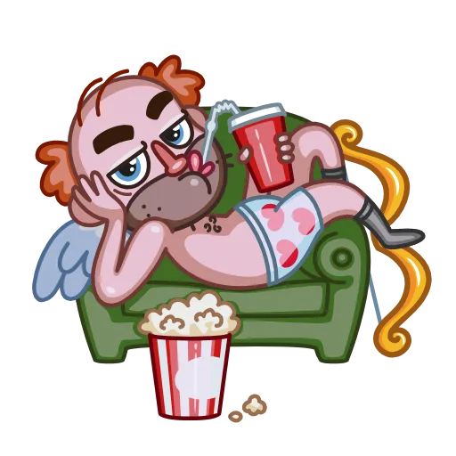 🍿 Эмодзи «Cupid» для Telegram