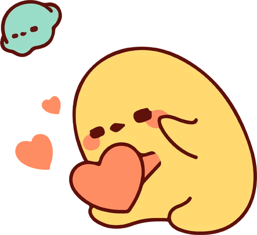 💕 Стикер «Cup duck&;s daily life» для Telegram