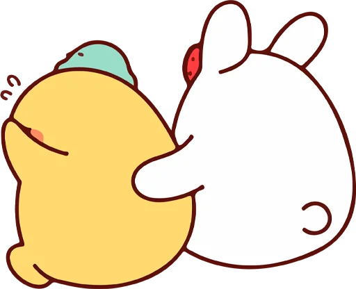 🤗 Стикер «Cup duck&;s daily life» для Telegram