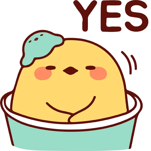 👌 Стикер «Cup duck&;s daily life» для Telegram