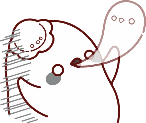 👻 Стикер «Cup duck&;s daily life» для Telegram