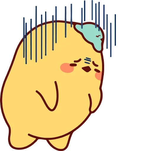 😪 Стикер «Cup duck&;s daily life» для Telegram