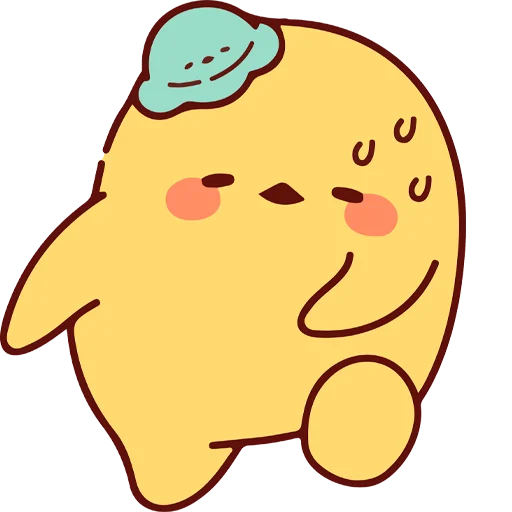 😪 Стикер «Cup duck&;s daily life» для Telegram