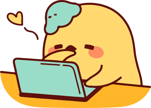 😴 Стикер «Cup duck&;s daily life» для Telegram