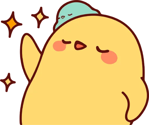 ✨ Стикер «Cup duck&;s daily life» для Telegram