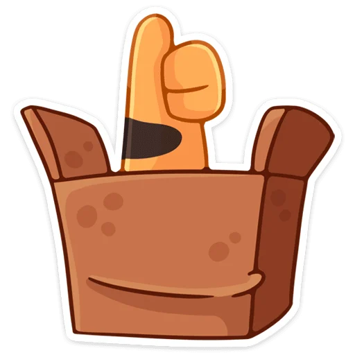👍 Стикер «Пирожок» для Telegram