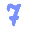7⃣ Эмодзи «Фиолетовые буквы, цифры» для Telegram