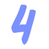 4⃣ Эмодзи «Фиолетовые буквы, цифры» для Telegram