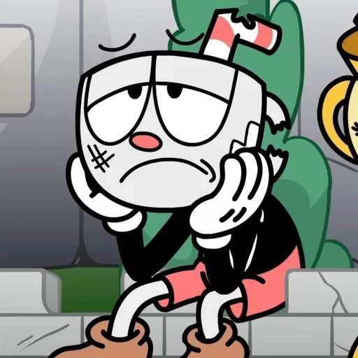 ☹️ Стикер «Cuphead dlc rap» для Telegram