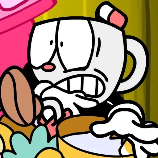 😰 Стикер «Cuphead dlc rap» для Telegram