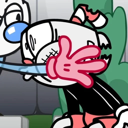 😵 Стикер «Cuphead dlc rap» для Telegram