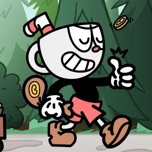 😎 Стикер «Cuphead dlc rap» для Telegram